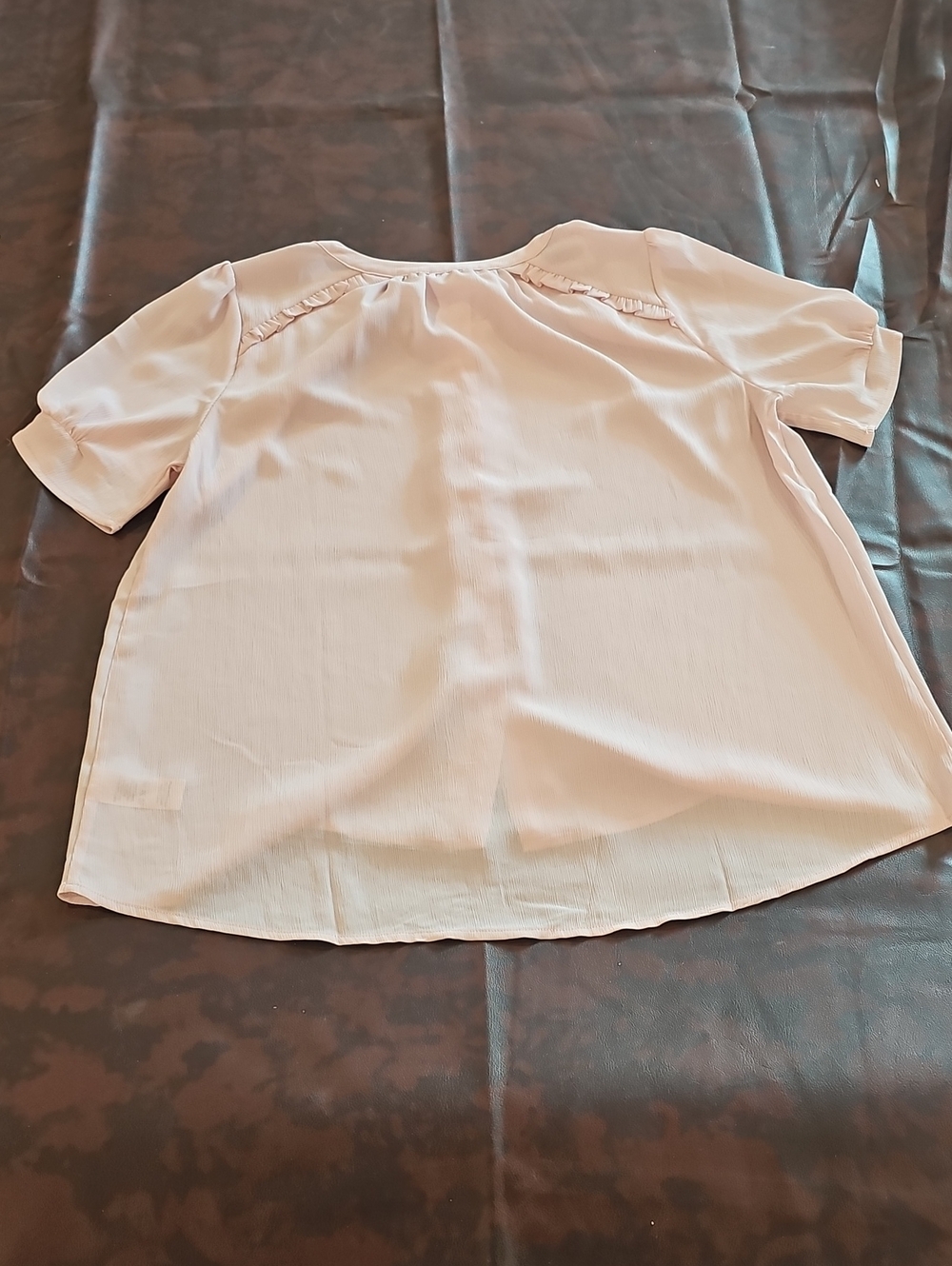 V Pink Doe & Rae Button Up Blouse Size M - Picture 4 of 7